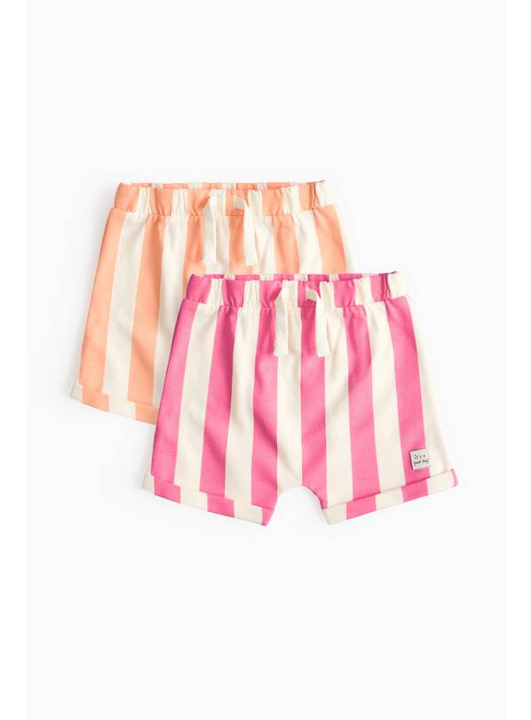 Striped Jogger Shorts 2 Pack 18-24 months